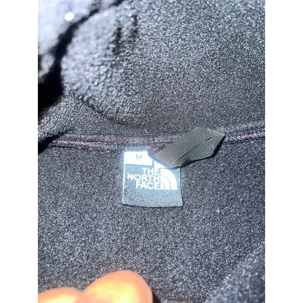 The North Face Jacket Mens Medium Pink Black Colorblock Fleece 1/2 Zip Gorpcore